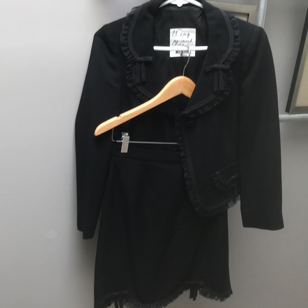 Moschino Cheap and Chic black skirt suit